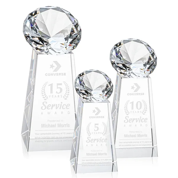 The sparkling Optical Crystal Novita Award tapers up from its squared... from ASI 84592 St Regis Group / St Regis