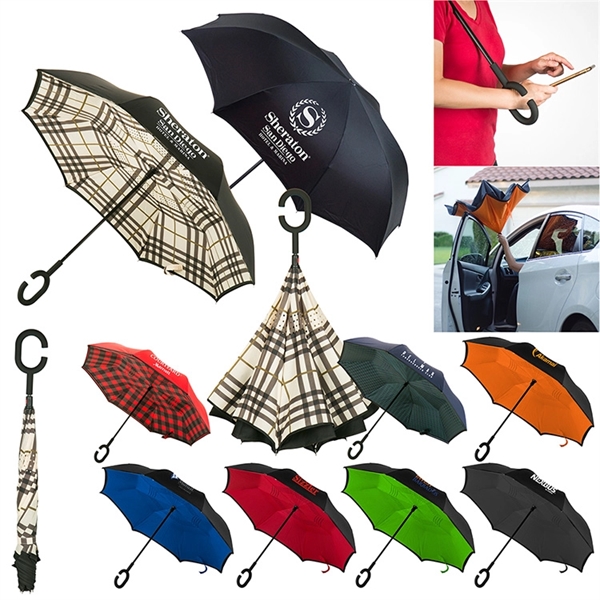 48" umbrella with reversible open-close technology.... from ASI 88060 Snugz/USA Inc / Sweda®