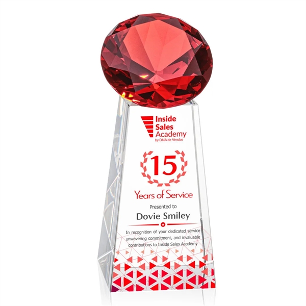 The Optical Crystal Novita VividPrint™ Award tapers up from its squared... from ASI 84592 St Regis Group / St Regis