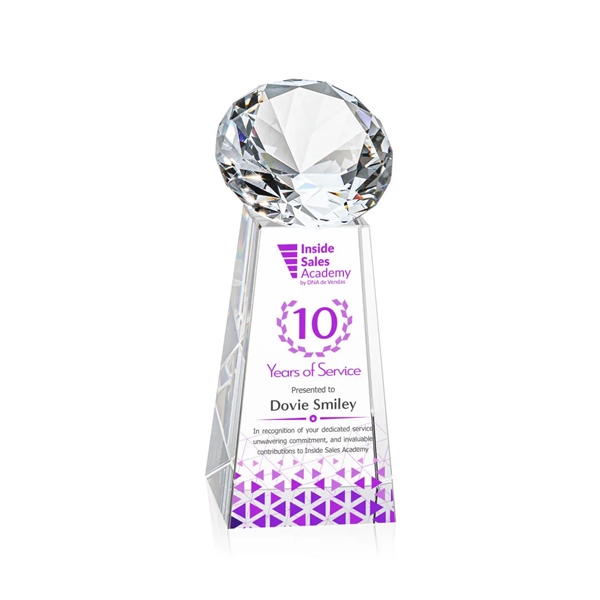 The Optical Crystal Novita VividPrint™ Award tapers up from its squared... from ASI 84592 St Regis Group / St Regis