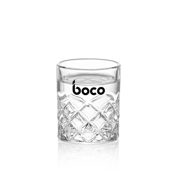 The Lead-Free Crystalline Longford Shot Glass features a stunning all-around argyle... from ASI 84592 St Regis Group