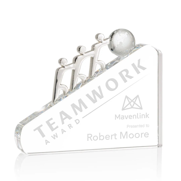 The Optical Crystal Synergy Award resembles three teammates working together to... from ASI 84592 St Regis Group / St Regis