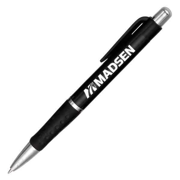 Click-action King George pen made of plastic with a rubber grip... from ASI 90859 Tempo Industries Inc / Tempoline
