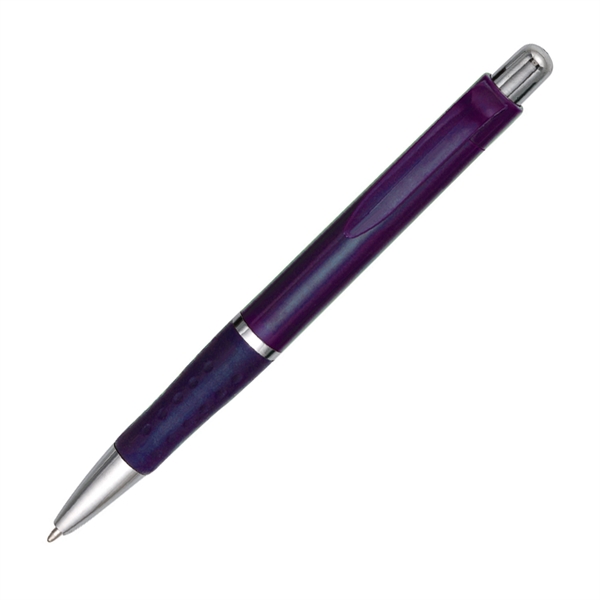Click-action King George pen made of plastic with a rubber grip... from ASI 90859 Tempo Industries Inc / Tempoline