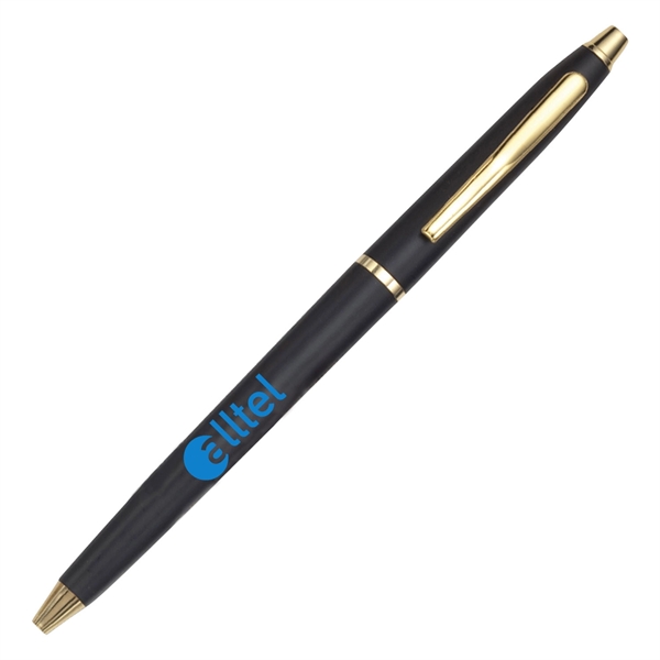 Lodge twist-action pen made of plastic with silver trim for a... from ASI 90859 Tempo Industries Inc / Tempoline