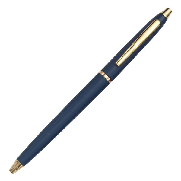 Lodge twist-action pen made of plastic with silver trim for a... from ASI 90859 Tempo Industries Inc / Tempoline
