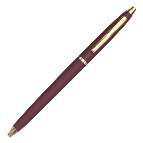 Lodge twist-action pen made of plastic with silver trim for a... from ASI 90859 Tempo Industries Inc / Tempoline