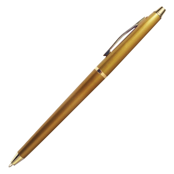 Lodge twist-action pen made of plastic with silver trim for a... from ASI 90859 Tempo Industries Inc / Tempoline