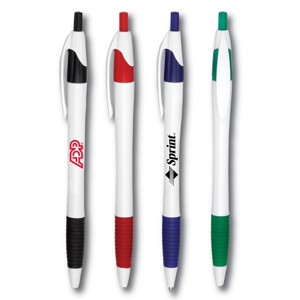 Click-action Jesse pen made of plastic with a curvaceous, hourglass shape,... from ASI 90859 Tempo Industries Inc / Tempoline