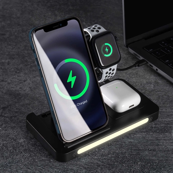 An all-in-one wireless charger and phone stand designed to accommodate all... from ASI 91435 Tomax USA / Tomax