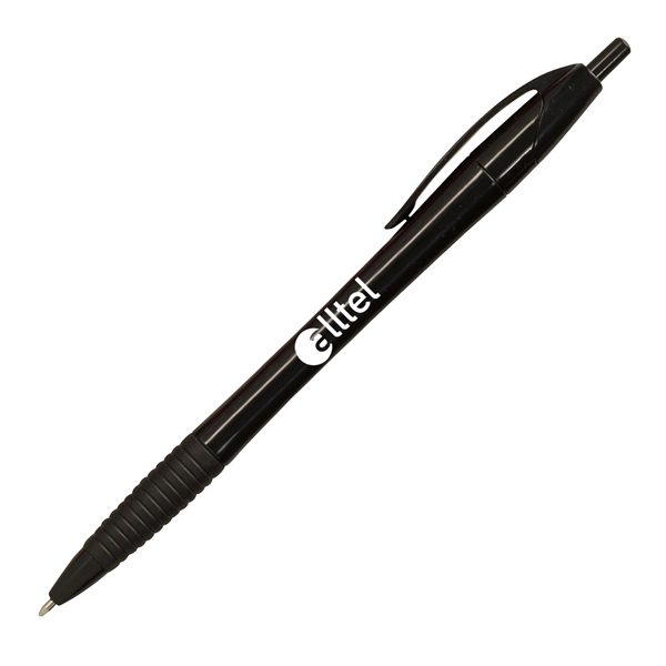 Slim click-action pen made of plastic with a curvaceous, hourglass-shape and... from ASI 90859 Tempo Industries Inc / Tempoline