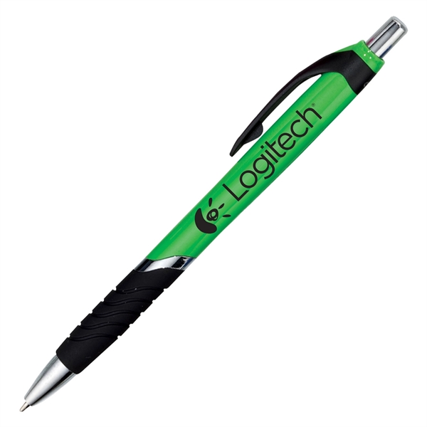 Click-action Tropics pen made of plastic in a variety of tropical... from ASI 90859 Tempo Industries Inc / Tempoline