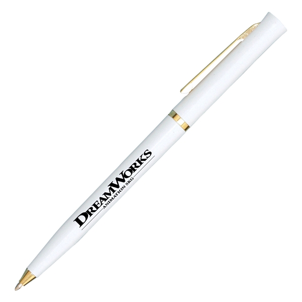 Norad twist-action pen made of plastic with gold accents for a... from ASI 90859 Tempo Industries Inc / Tempoline