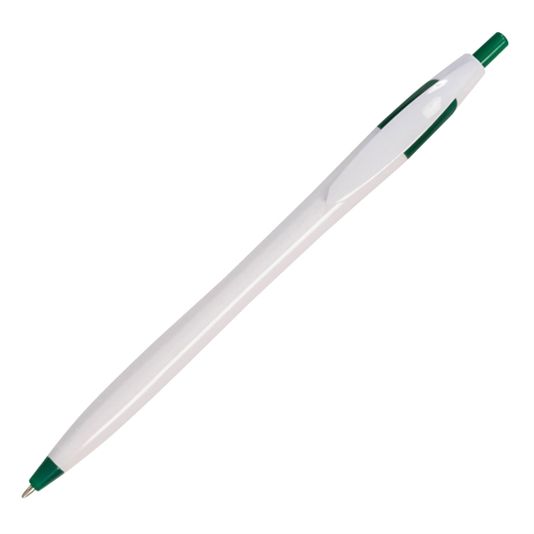 Click-action Noma pen made of plastic with a curvaceous, hourglass-shaped body.... from ASI 90859 Tempo Industries Inc / Tempoline