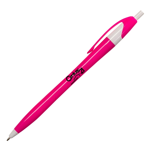 Click-action Slimmer pen made of plastic with a curvaceous, hourglass shaped... from ASI 90859 Tempo Industries Inc / Tempoline
