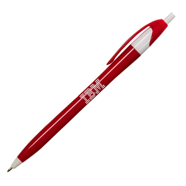 Click-action Slimmer pen made of plastic with a curvaceous, hourglass shaped... from ASI 90859 Tempo Industries Inc / Tempoline