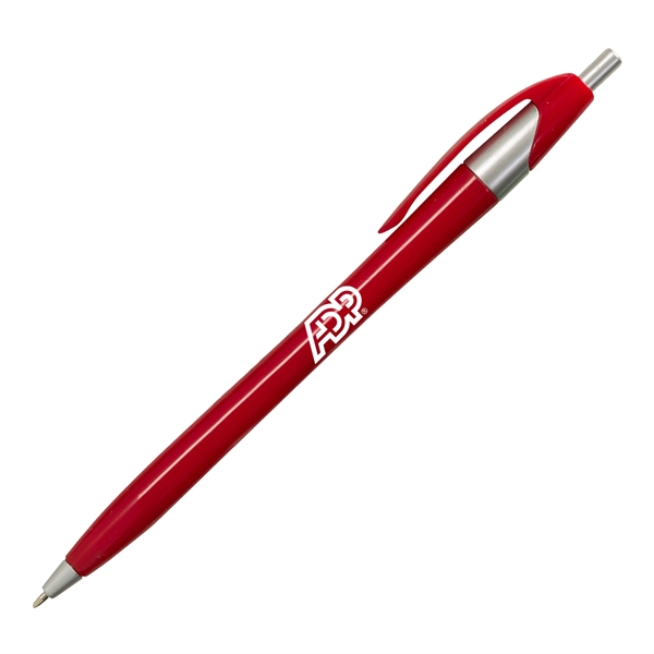 Slim click-action pen made of plastic with a curvaceous, hourglass shape.... from ASI 90859 Tempo Industries Inc / Tempoline