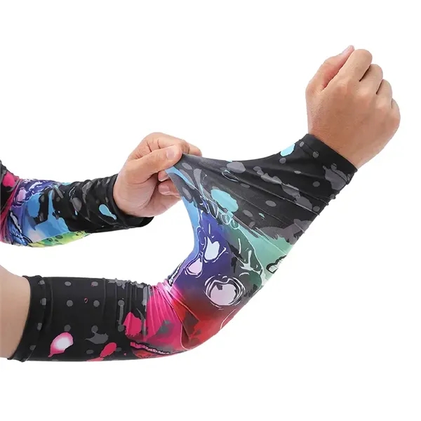 Cycling sports cooling arm sleeve plus digital printing on front side... from ASI 37218 Athena Promo (tm)