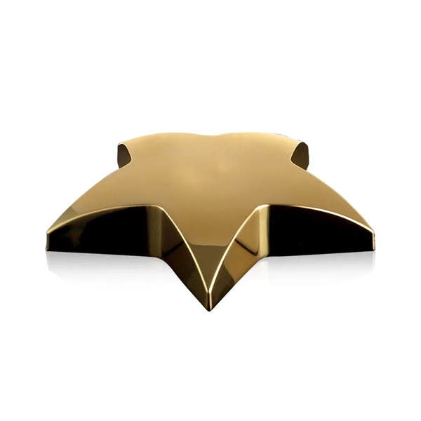 Opulent, dazzling 4-inch star paperweight in 3 metallic finishes.... from ASI 84592 St Regis Group / St Regis