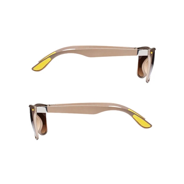 UV400 matte sunglasses with metal accent plus free 1 color silkscreen... from ASI 37218 Athena Promo (tm)