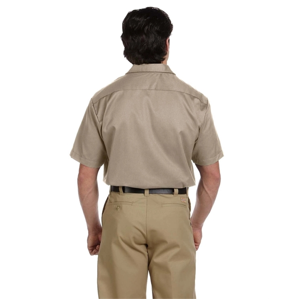 Dickies men's short sleeve work shirt with moisture-wicking technology and stain-release... from ASI 34063 alphabroder