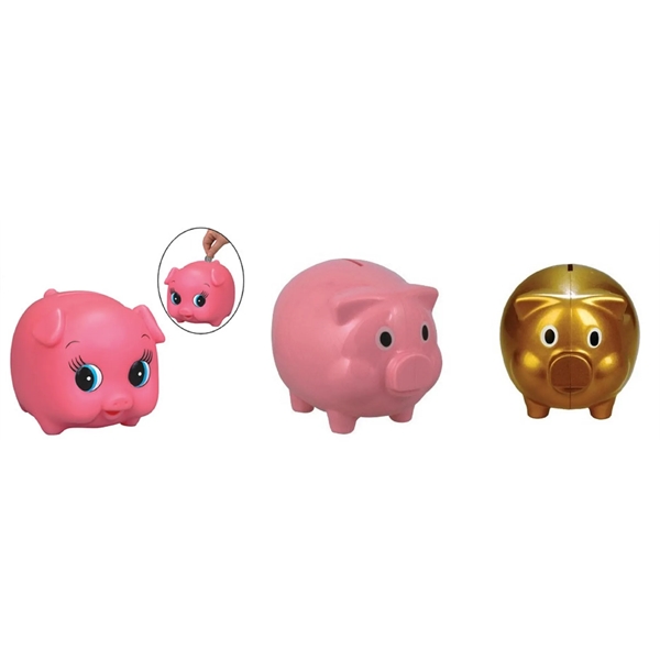 Piggy Banks with Bottom  removable disk and top slot to... from ASI 31977 Adline Industries Inc