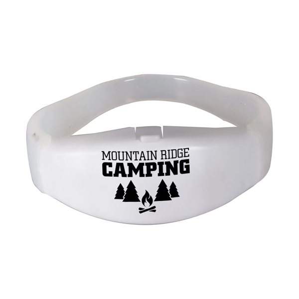 8" silicone stretchy bangle bracelet with LED light up action.... from ASI 42016 Brighter Promotions Inc / Chemical Light™