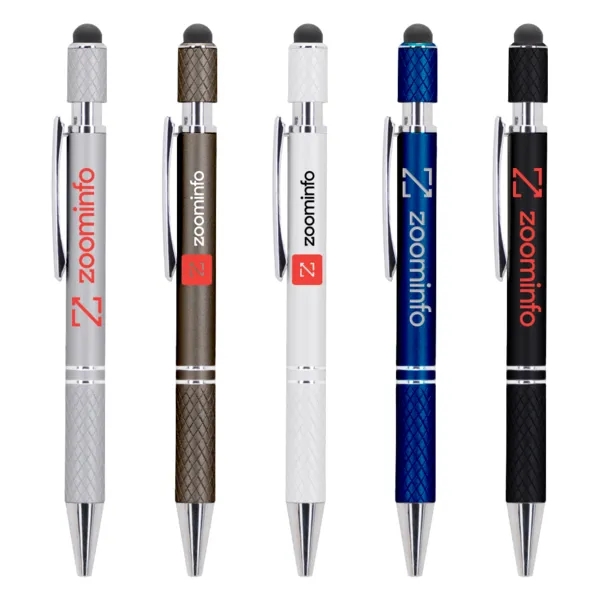 Crafted with a matte metallic aluminum barrel, this pen offers a... from ASI 88060 Snugz/USA Inc