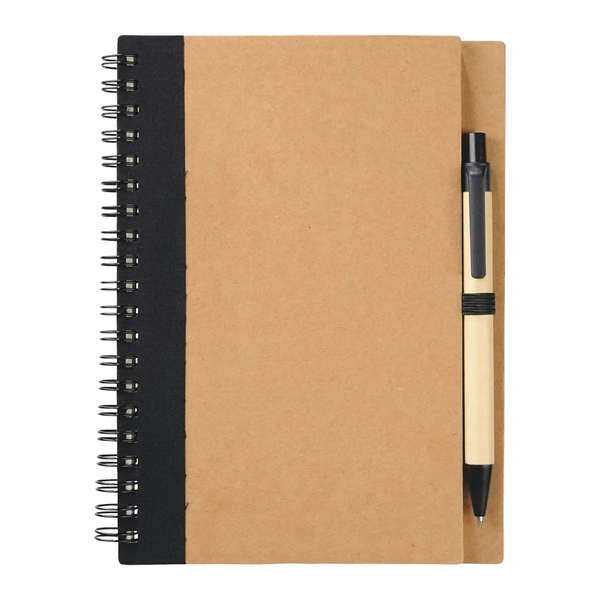 Spiral Notebook with Pen 5" x 7" Eco Friendly... from ASI 89971 Stuff A Mug