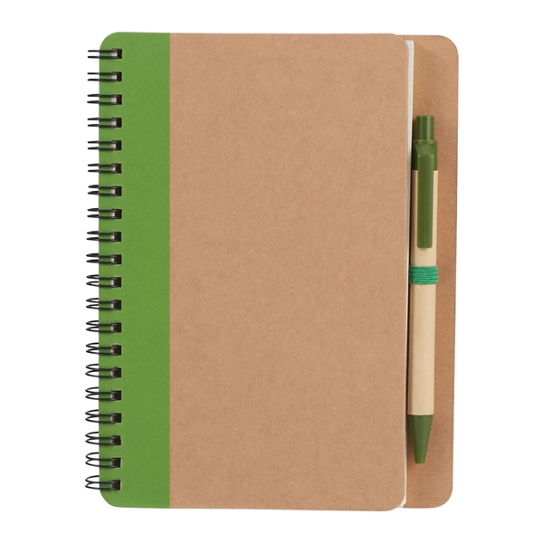 Spiral Notebook with Pen 5" x 7" Eco Friendly... from ASI 89971 Stuff A Mug