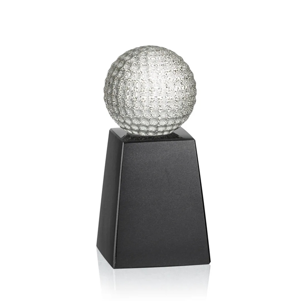 Crystal sports ball award mounted on a tall marble base.... from ASI 84592 St Regis Group / St Regis