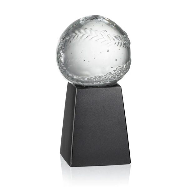 Crystal sports ball award mounted on a tall marble base.... from ASI 84592 St Regis Group / St Regis