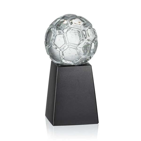 Crystal sports ball award mounted on a tall marble base.... from ASI 84592 St Regis Group / St Regis