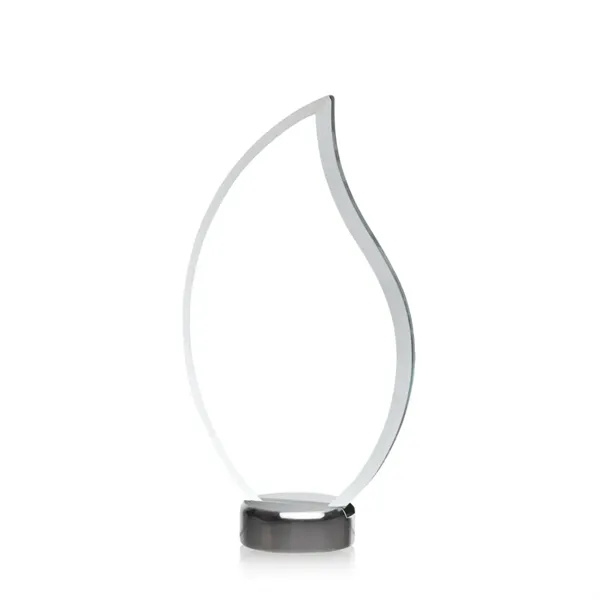 Flame shaped VividPrint Bentworth Award with aluminum base... from ASI 84592 St Regis Group / St Regis
