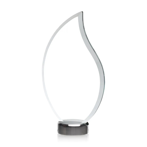 Flame shaped VividPrint Bentworth Award with aluminum base... from ASI 84592 St Regis Group / St Regis