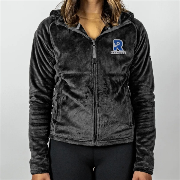 Recycled double-brushed polyester knit fleece with full zipper, adjustable drawcord hood... from ASI 61125 Hit Promotional Products / Hit®