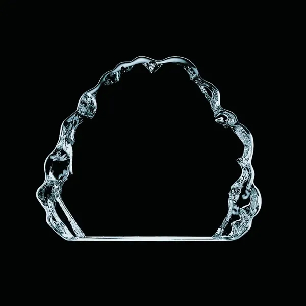 Iceberg shape optical crystal award with staggered edges... from ASI 84592 St Regis Group / St Regis