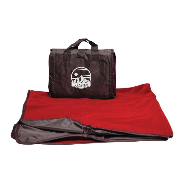 Picnic blanket measuring 50" x 60" made of fleece/nylon for a... from ASI 44900 NC Custom (CI/Lanco) / Lanco
