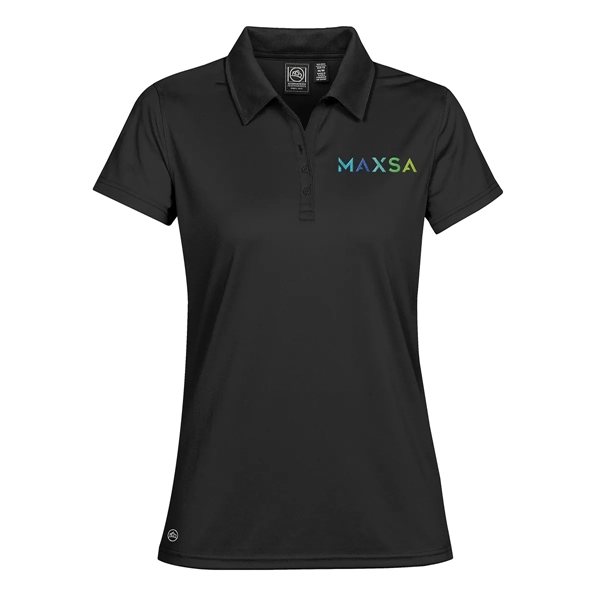 Women's polo with moisture-wicking and snag-resistant fabric, a UPF rating of... from ASI 61125 Hit Promotional Products
