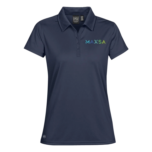 Women's polo with moisture-wicking and snag-resistant fabric, a UPF rating of... from ASI 61125 Hit Promotional Products