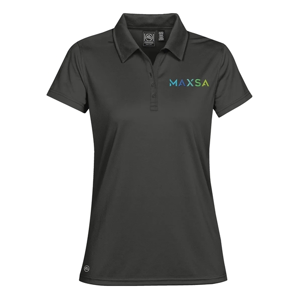 Women's polo with moisture-wicking and snag-resistant fabric, a UPF rating of... from ASI 61125 Hit Promotional Products