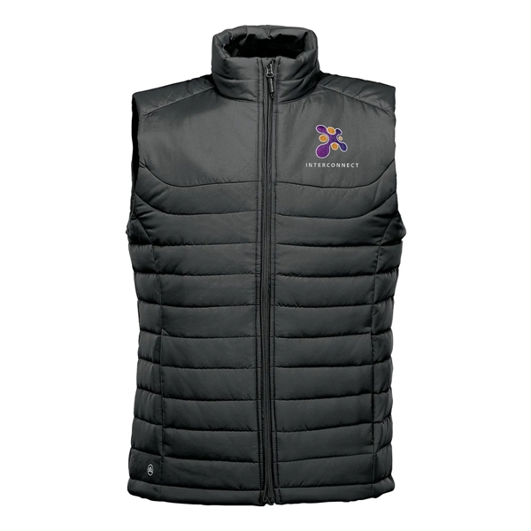 Men's vest with a water-repellent finish, quilted body and zippered pockets.... from ASI 61125 Hit Promotional Products / Hit®