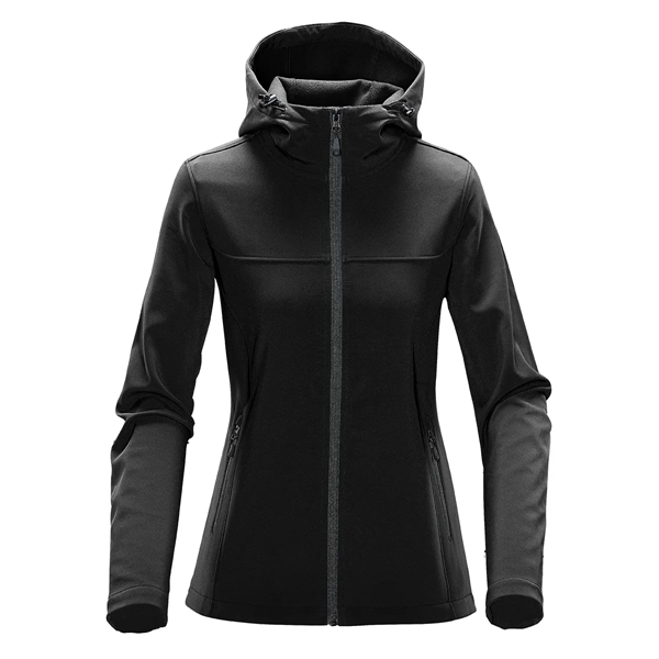 Jacket with a water-repellent finish, zippered brushed tricot pockets, attached hood,... from ASI 61125 Hit Promotional Products / Hit®
