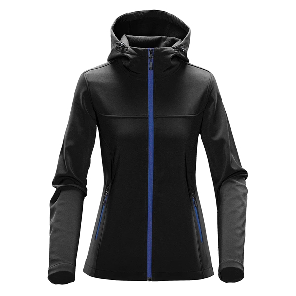 Jacket with a water-repellent finish, zippered brushed tricot pockets, attached hood,... from ASI 61125 Hit Promotional Products / Hit®