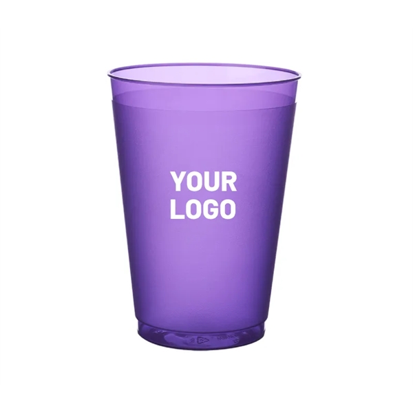 12 oz. Flexible Frosted Stadium Plastic Cup plus 1 color silkscreen... from ASI 37218 Athena Promo (tm)
