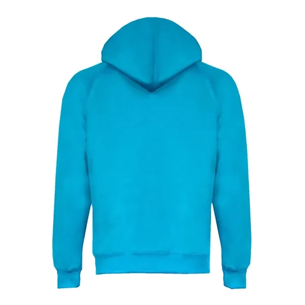 Women's fleece moisture-wicking hoodie with a front pouch featuring a headset... from ASI 84358 S&S Activewear