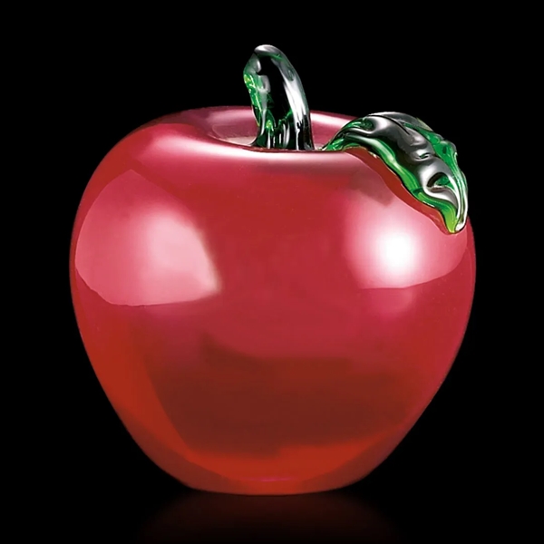 Red apple shape paperweight with a green leaf.... from ASI 84592 St Regis Group / St Regis