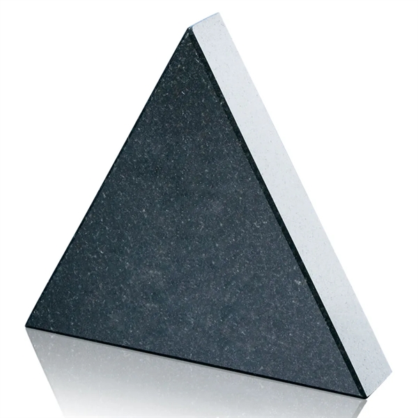 A 1" thick, 4" wide Triangle of polished black granite... from ASI 84592 St Regis Group / St Regis