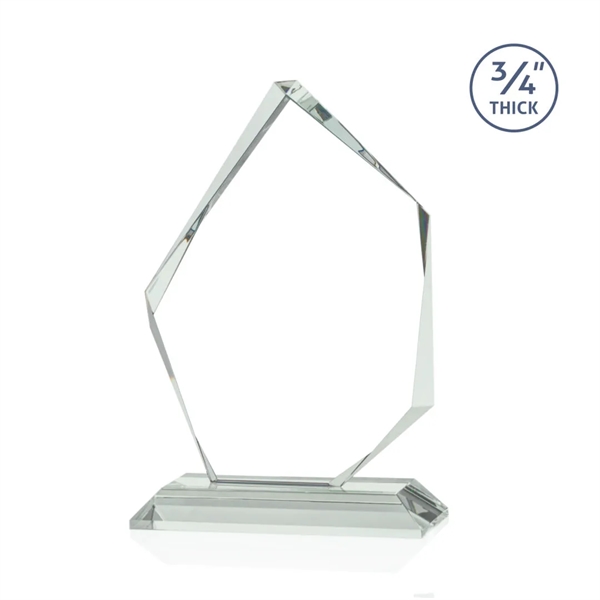 The Mercer 3/4" thick Jade Crystal award features an deep interchanging... from ASI 84592 St Regis Group / St Regis