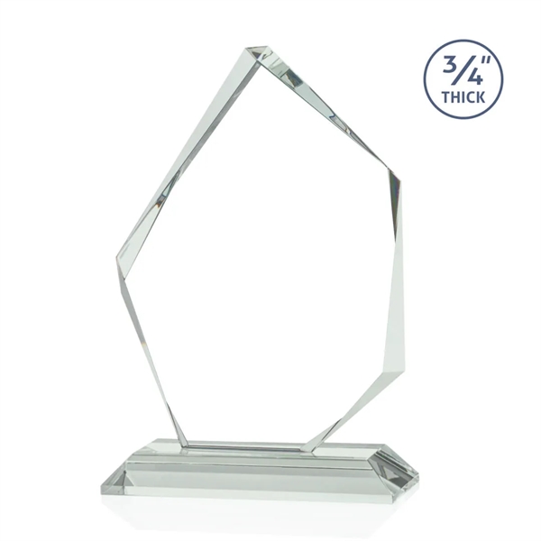 The Mercer 3/4" thick Jade Crystal award features an deep interchanging... from ASI 84592 St Regis Group / St Regis
